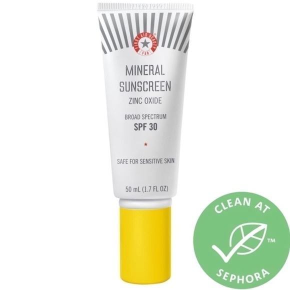New! First Aid Beauty Mineral Sunscreen Zinc Oxide Broad Spectrum SPF 30 FULL Sz - Picture 1 of 8